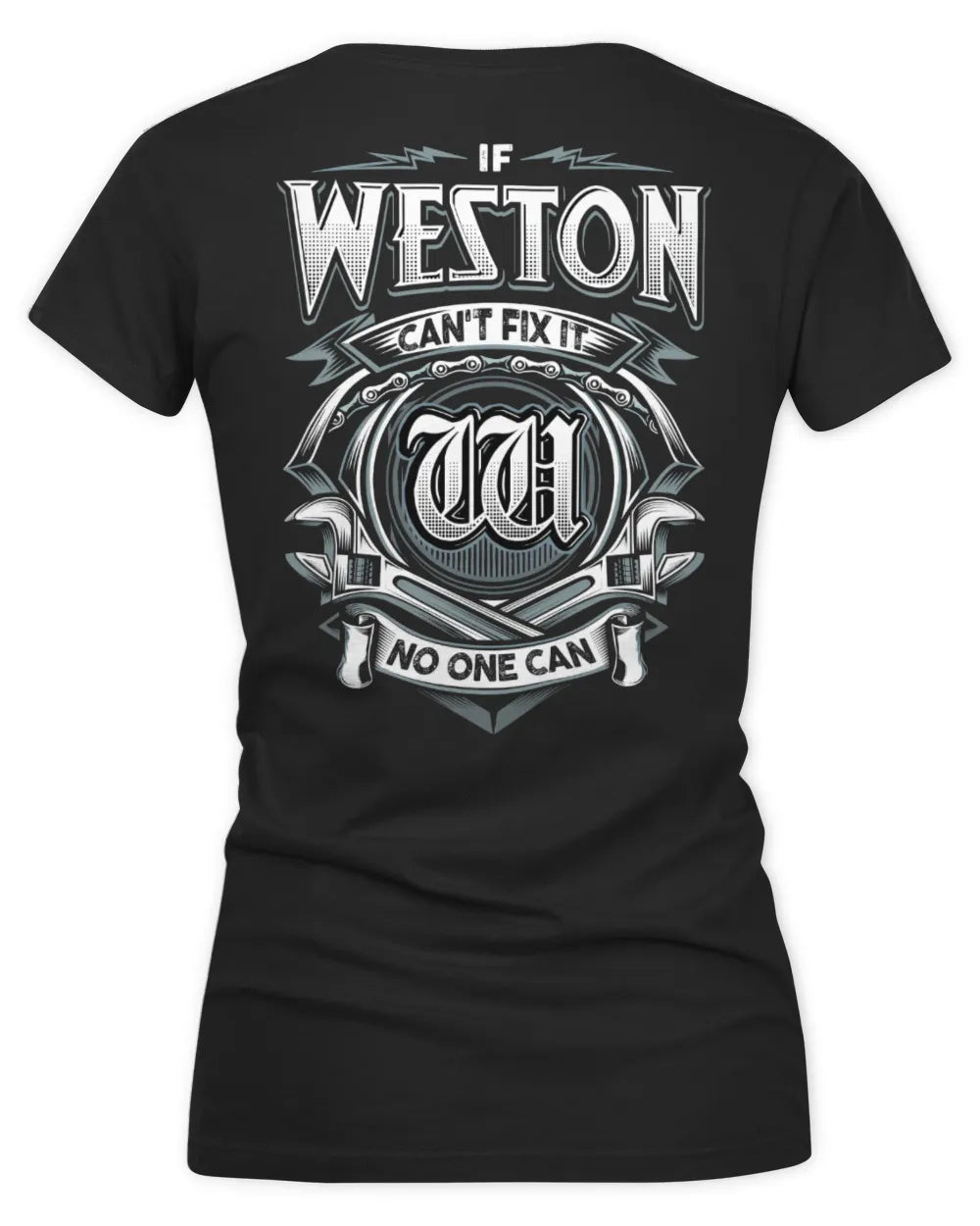 WESTON AP81-K4-626 - Personalized Ahmed Quote Apparel “If Ahmed Can't Fix It, No One Can” - Women's V-Neck T-Shirt - Black