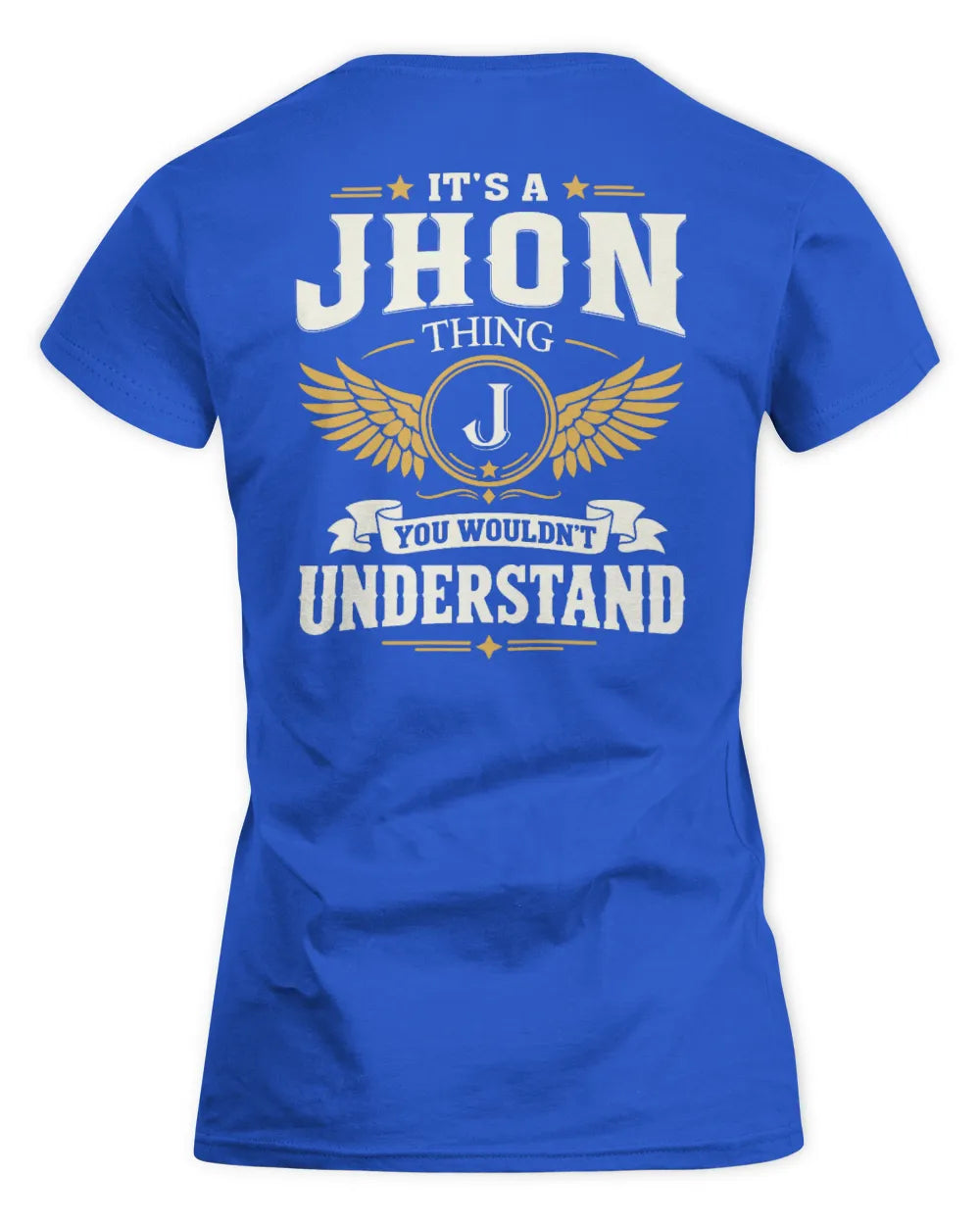 JHON KT06-M008 It’s a [NAME] Thing – You Wouldn’t Understand | Personalized Vintage T-Shirt - Women's Standard T-Shirt - Royal