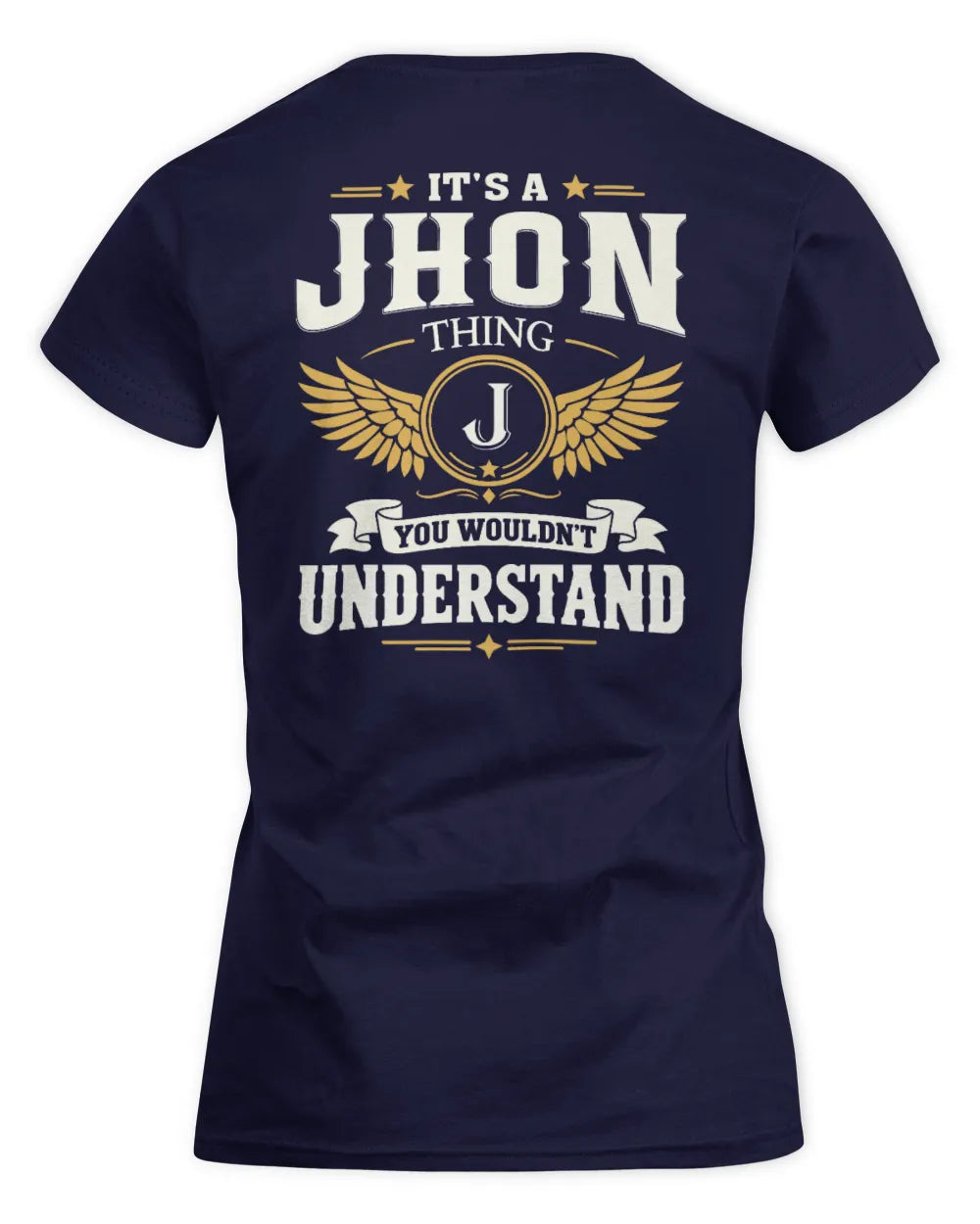 JHON KT06-M008 It’s a [NAME] Thing – You Wouldn’t Understand | Personalized Vintage T-Shirt - Women's Standard T-Shirt - Navy