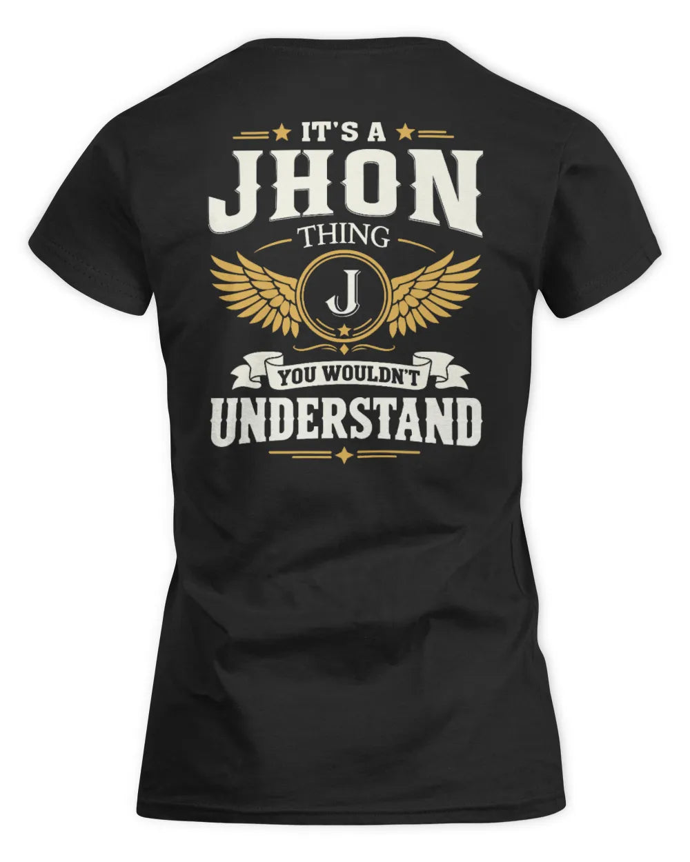 JHON KT06-M008 It’s a [NAME] Thing – You Wouldn’t Understand | Personalized Vintage T-Shirt - Women's Standard T-Shirt - Black