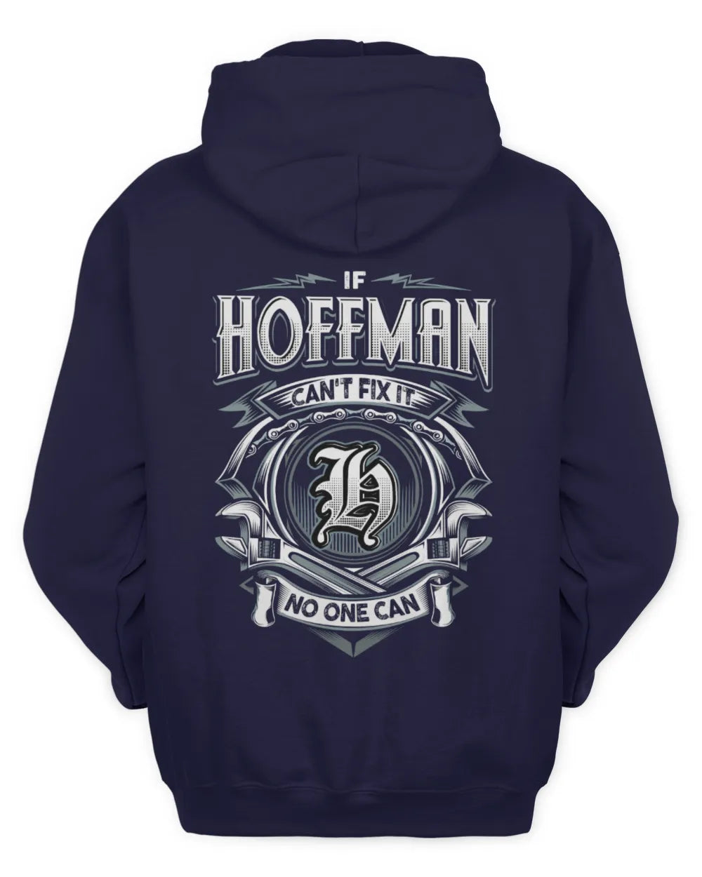 HOFFMAN AP81-K4-626 - Personalized Ahmed Quote Apparel “If Ahmed Can't Fix It, No One Can” - Unisex Hoodie - Navy