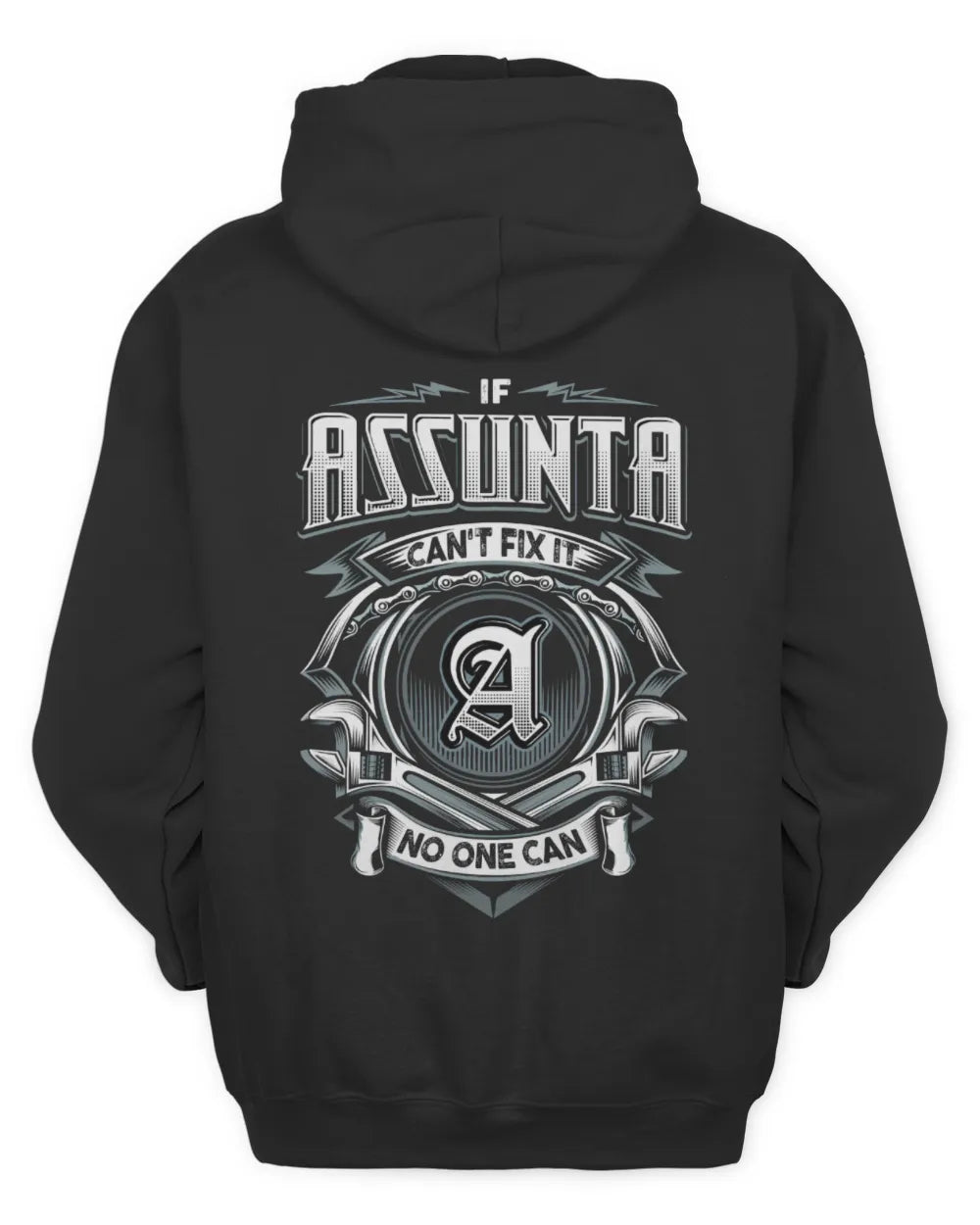 ASSUNTA AP81-K4-626 - Personalized Ahmed Quote Apparel “If Ahmed Can't Fix It, No One Can” - Unisex Hoodie - Black