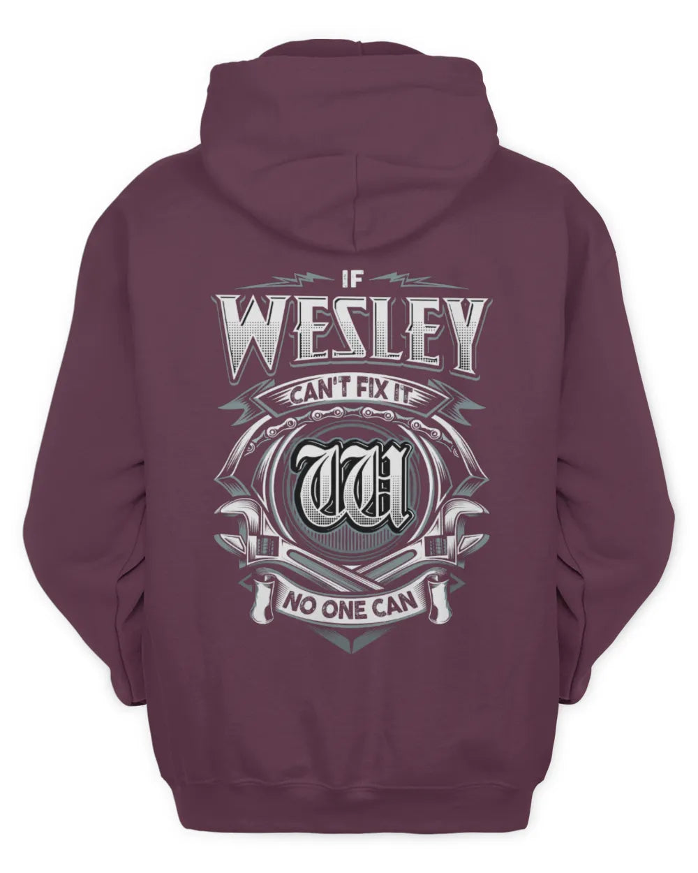 WESLEY AP81-K4-626 - Personalized Ahmed Quote Apparel “If Ahmed Can't Fix It, No One Can” - Unisex Hoodie - Maroon