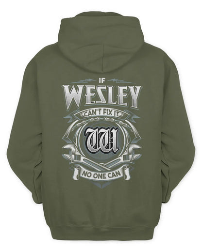 WESLEY AP81-K4-626 - Personalized Ahmed Quote Apparel “If Ahmed Can't Fix It, No One Can” - Unisex Hoodie - Military Green
