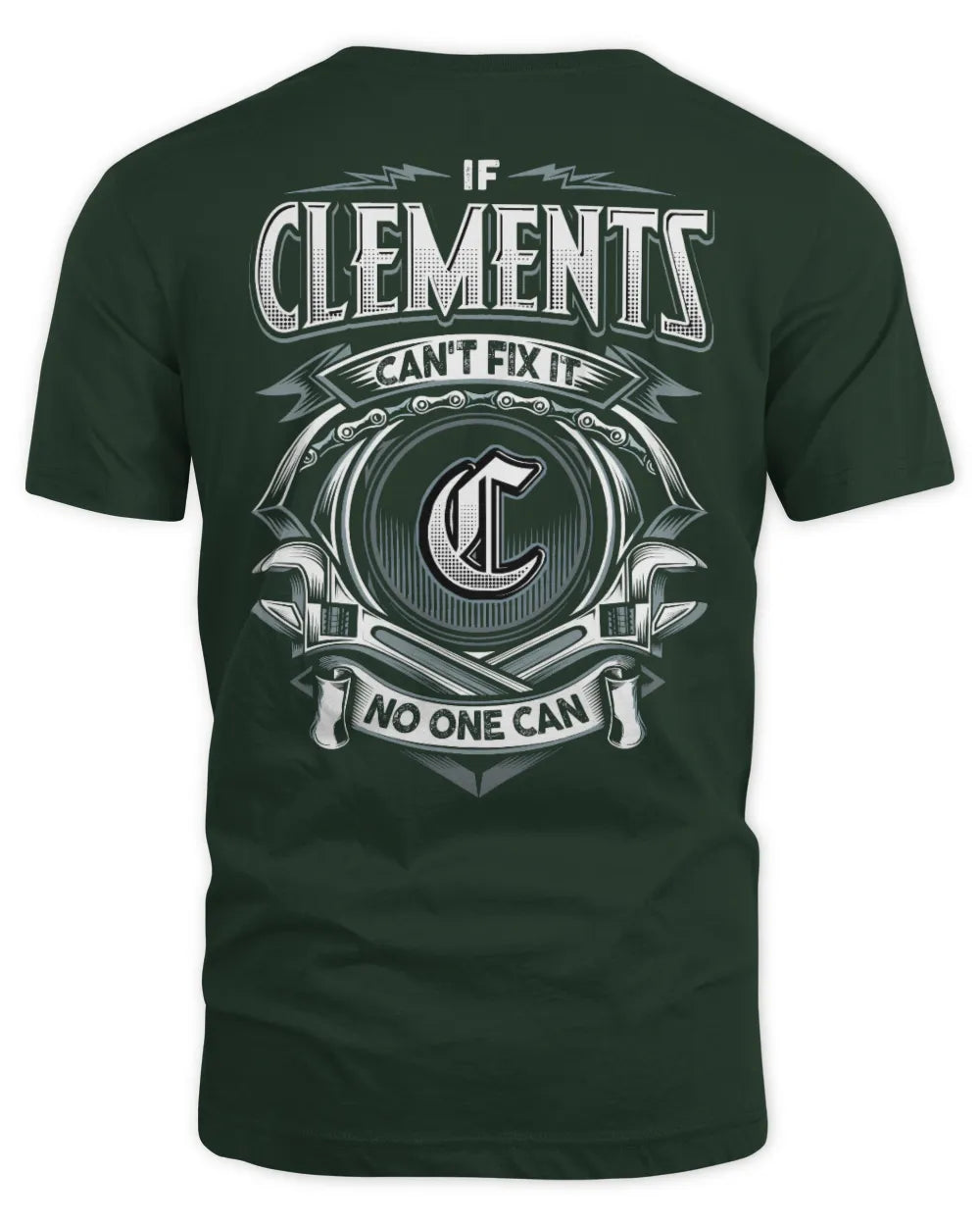 CLEMENTS AP81-K4-626 - Personalized Ahmed Quote Apparel “If Ahmed Can't Fix It, No One Can” - Unisex Standard T-Shirt - Forest Green
