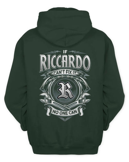 RICCARDO AP81-K4-626 - Personalized Ahmed Quote Apparel “If Ahmed Can't Fix It, No One Can” - Unisex Hoodie - Forest Green