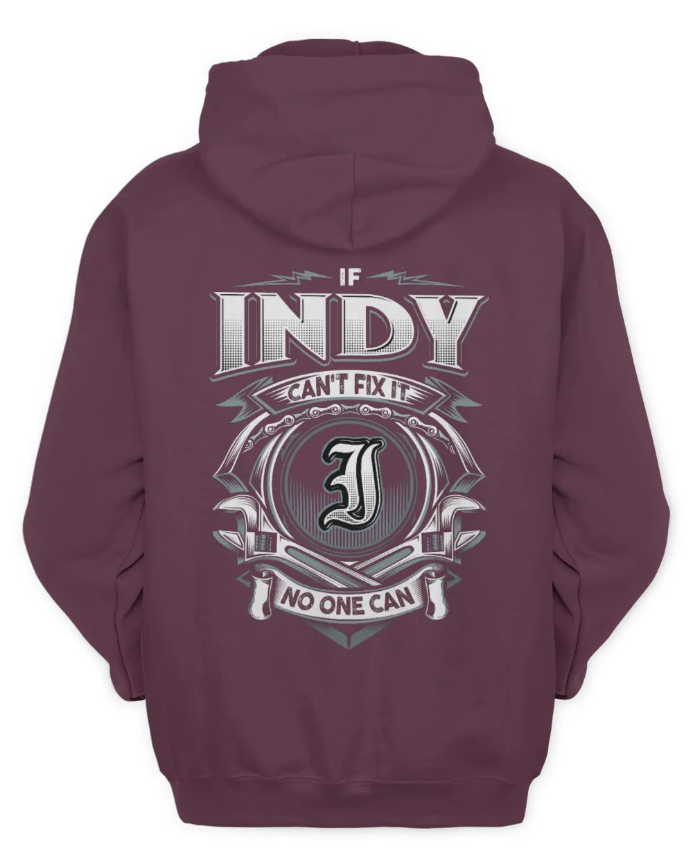 INDY AP81-K4-626 - Personalized Ahmed Quote Apparel “If Ahmed Can't Fix It, No One Can” - Unisex Hoodie - Maroon