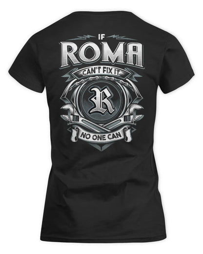ROMA AP81-K4-626 - Personalized Ahmed Quote Apparel “If Ahmed Can't Fix It, No One Can” - Women's Standard T-Shirt - Black