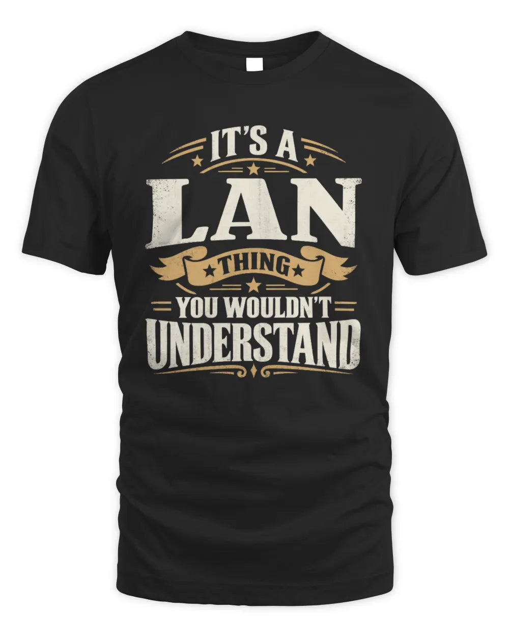 LAN P08 TH51 - Personalized “It’s a/an [NAME] Thing – You Wouldn’t Understand” Shirt - Unisex Standard T-Shirt - Black
