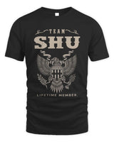 SHU TP06-K82 – Personalized Classic Style Apparel “Team NAME Lifetime Member” - Unisex Standard T-Shirt - Black