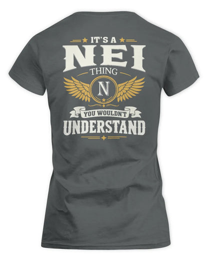 NEI KT06-M008 It’s a [NAME] Thing – You Wouldn’t Understand | Personalized Vintage T-Shirt - Women's Standard T-Shirt - Charcoal