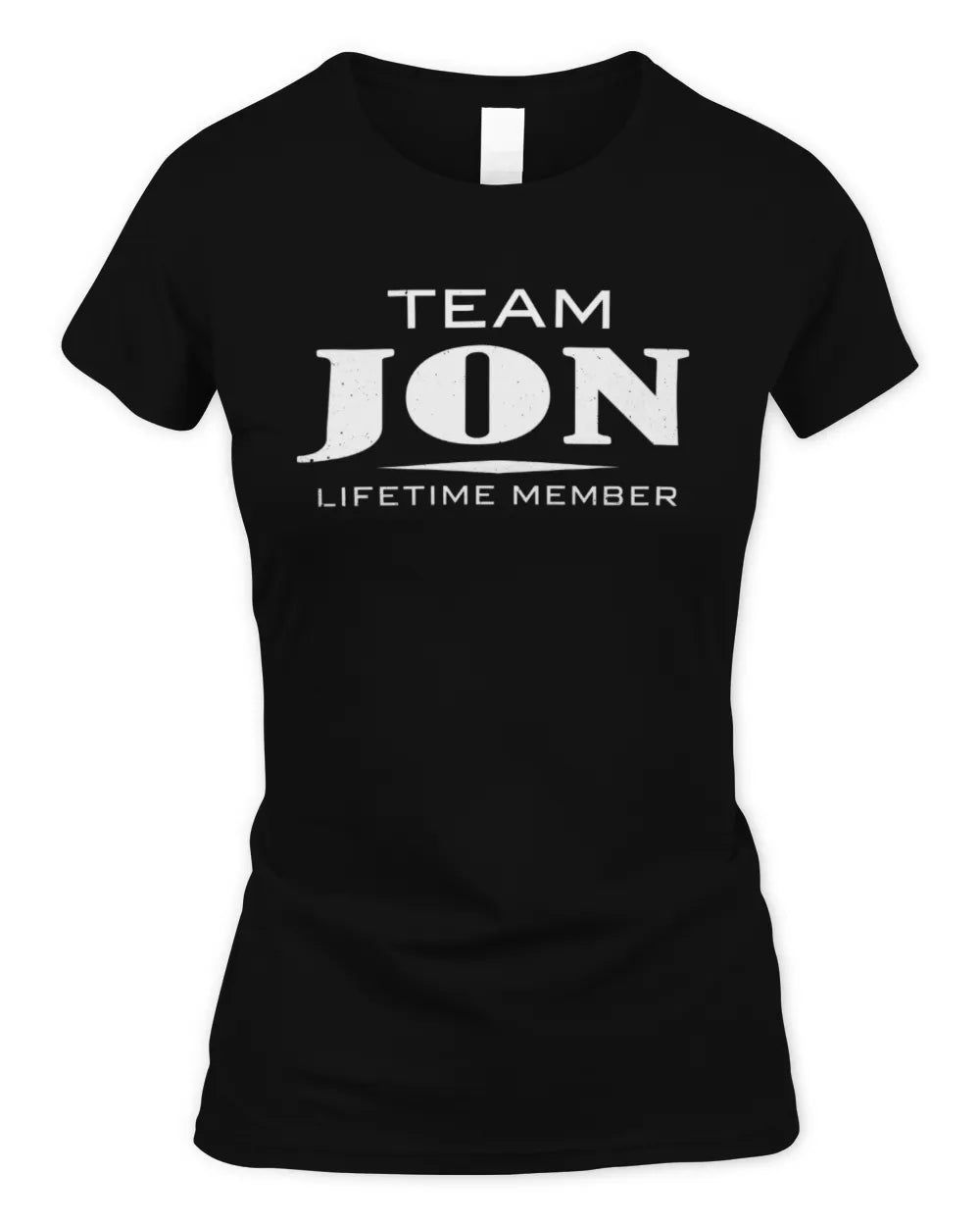 JON BL62-K4-128 - Personalized “Team NAME Lifetime Member” - Women's Standard T-Shirt - Black