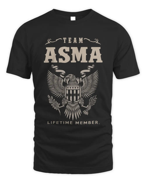 ASMA TP06-K82 – Personalized Classic Style Apparel “Team NAME Lifetime Member” - Unisex Standard T-Shirt - Black