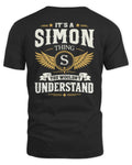 SIMON KT06-M008 It’s a [NAME] Thing – You Wouldn’t Understand | Personalized Vintage T-Shirt - Unisex Standard T-Shirt - Black