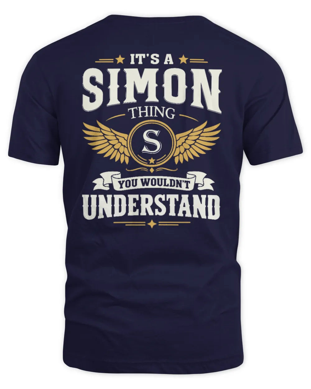 SIMON KT06-M008 It’s a [NAME] Thing – You Wouldn’t Understand | Personalized Vintage T-Shirt - Unisex Standard T-Shirt - Navy