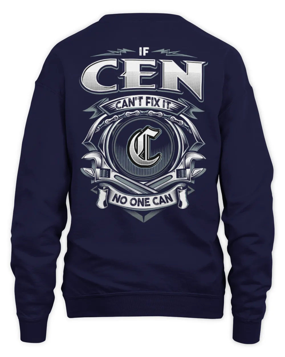 CEN AP81-K4-626 - Personalized Ahmed Quote Apparel “If Ahmed Can't Fix It, No One Can” - Unisex Sweatshirt - Navy