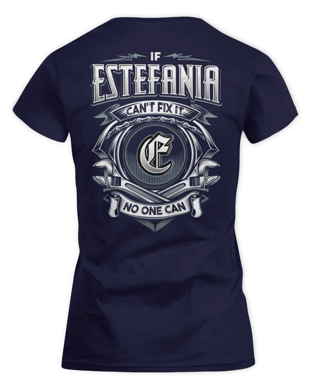 ESTEFANIA AP81-K4-626 - Personalized Ahmed Quote Apparel “If Ahmed Can't Fix It, No One Can” - Women's Standard T-Shirt - Navy