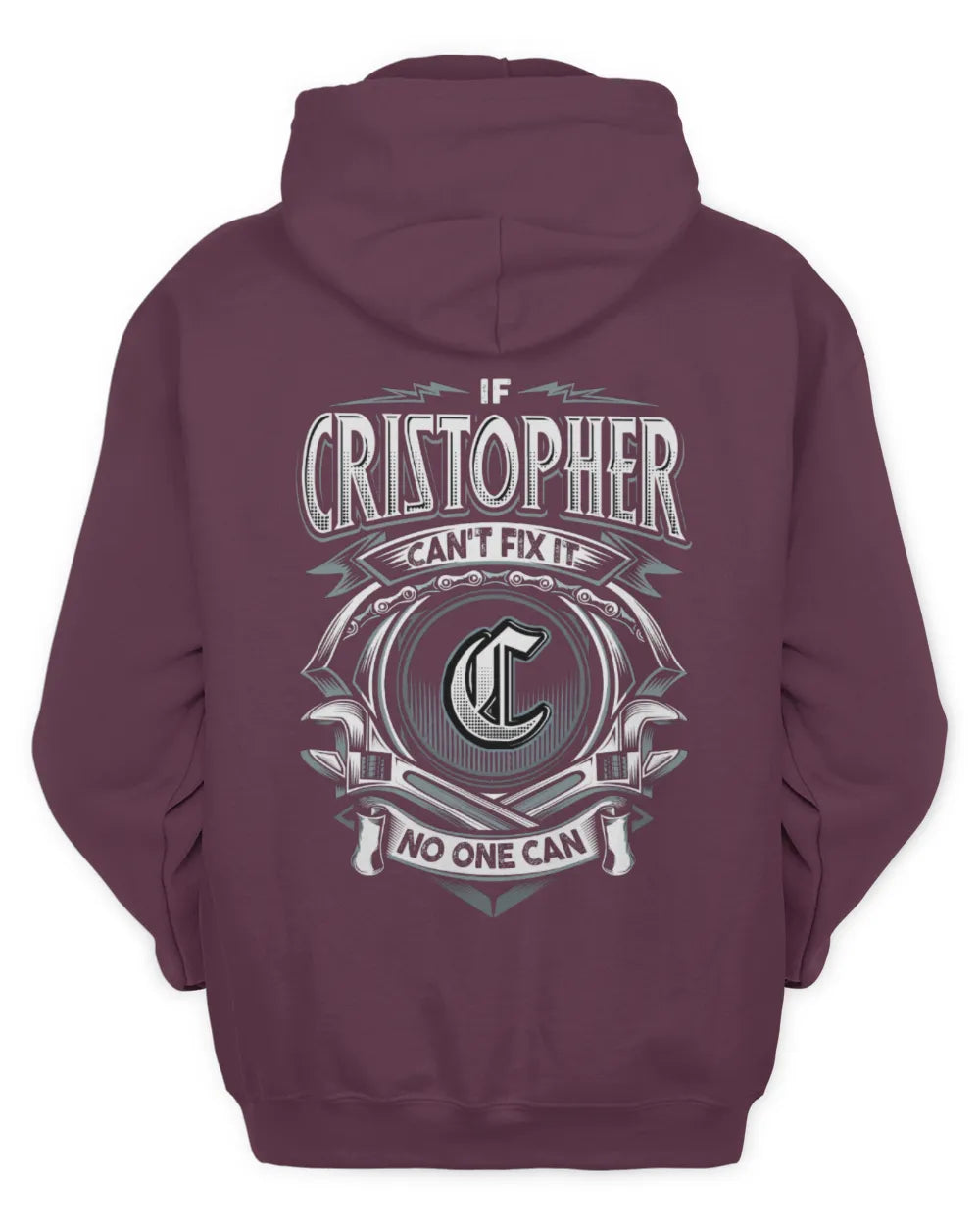 CRISTOPHER AP81-K4-626 - Personalized Ahmed Quote Apparel “If Ahmed Can't Fix It, No One Can” - Unisex Hoodie - Maroon