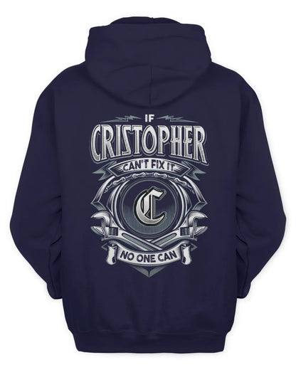 CRISTOPHER AP81-K4-626 - Personalized Ahmed Quote Apparel “If Ahmed Can't Fix It, No One Can” - Unisex Hoodie - Navy