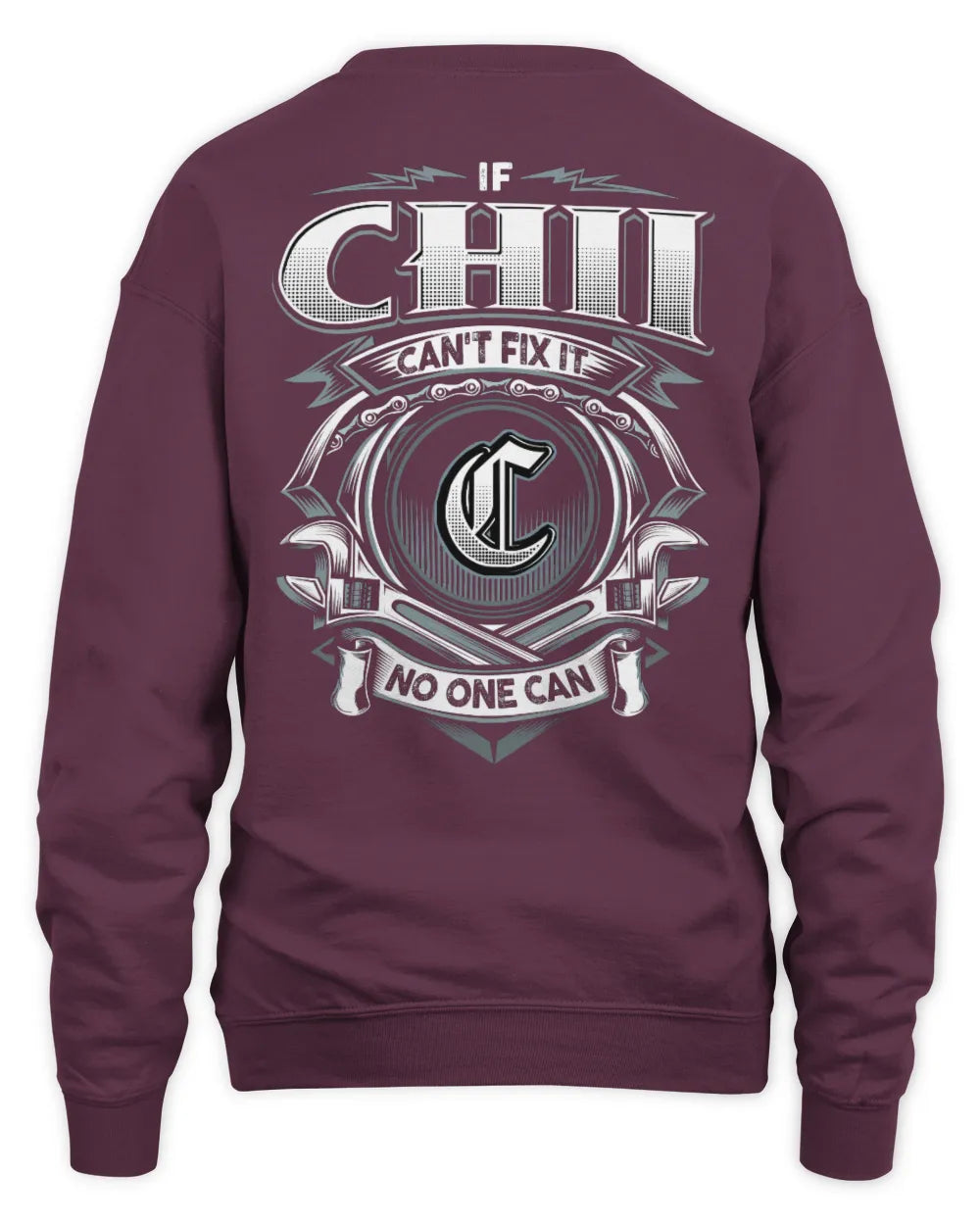 CHII AP81-K4-626 - Personalized Ahmed Quote Apparel “If Ahmed Can't Fix It, No One Can” - Unisex Sweatshirt - Maroon
