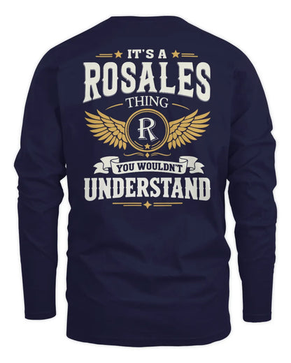 ROSALES KT06-M008 It’s a [NAME] Thing – You Wouldn’t Understand | Personalized Vintage T-Shirt - Men's Long Sleeved T-Shirt - Navy