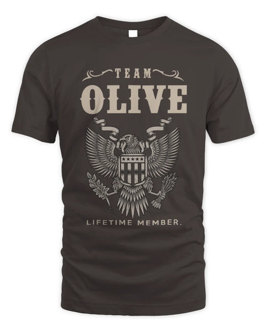 OLIVE TP06-K82 – Personalized Classic Style Apparel “Team NAME Lifetime Member”
