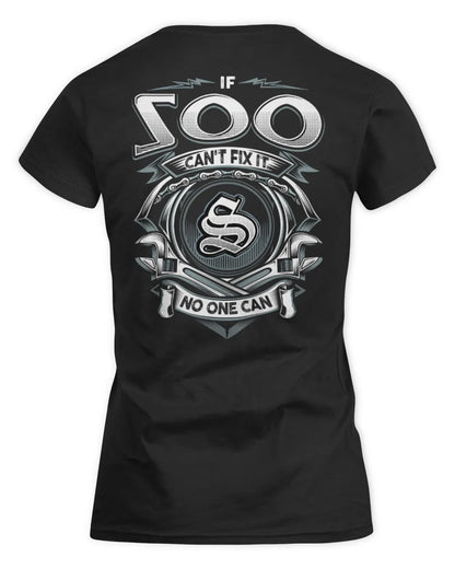 SOO AP81-K4-626 - Personalized Ahmed Quote Apparel “If Ahmed Can't Fix It, No One Can” - Women's Standard T-Shirt - Black