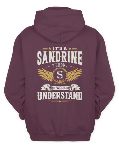 SANDRINE KT06-M008 It’s a [NAME] Thing – You Wouldn’t Understand | Personalized Vintage T-Shirt - Unisex Hoodie - Maroon
