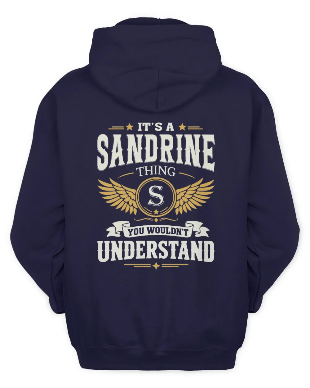 SANDRINE KT06-M008 It’s a [NAME] Thing – You Wouldn’t Understand | Personalized Vintage T-Shirt - Unisex Hoodie - Navy