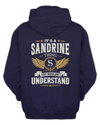 SANDRINE KT06-M008 It’s a [NAME] Thing – You Wouldn’t Understand | Personalized Vintage T-Shirt - Unisex Hoodie - Navy