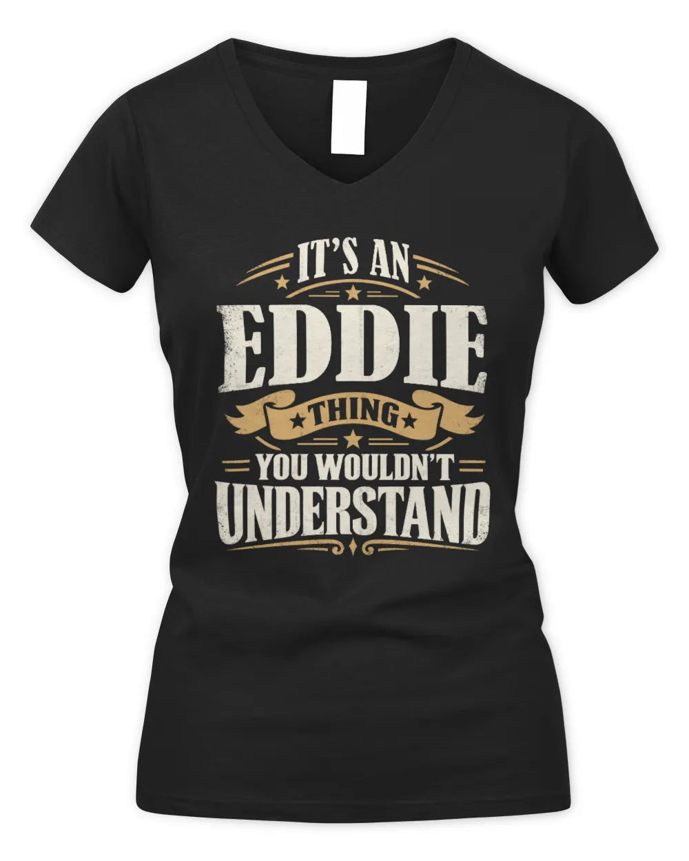 EDDIE P08 TH51 - Personalized “It’s a/an [NAME] Thing – You Wouldn’t Understand” Shirt - Women's V-Neck T-Shirt - Black
