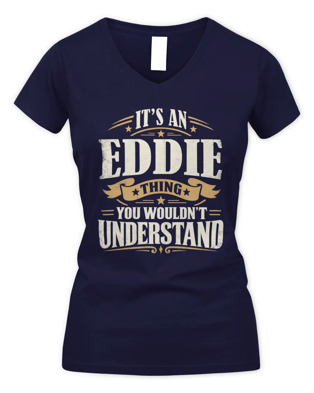 EDDIE P08 TH51 - Personalized “It’s a/an [NAME] Thing – You Wouldn’t Understand” Shirt - Women's V-Neck T-Shirt - Navy