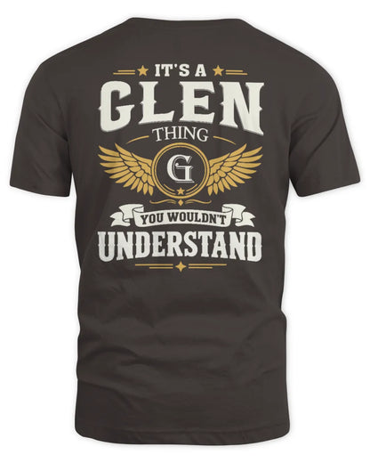 GLEN KT06-M008 It’s a [NAME] Thing – You Wouldn’t Understand | Personalized Vintage T-Shirt - Unisex Standard T-Shirt - Dark Chocolate