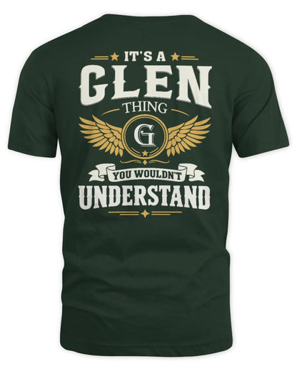 GLEN KT06-M008 It’s a [NAME] Thing – You Wouldn’t Understand | Personalized Vintage T-Shirt - Unisex Standard T-Shirt - Forest Green