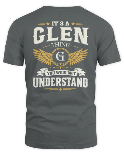GLEN KT06-M008 It’s a [NAME] Thing – You Wouldn’t Understand | Personalized Vintage T-Shirt - Unisex Standard T-Shirt - Charcoal