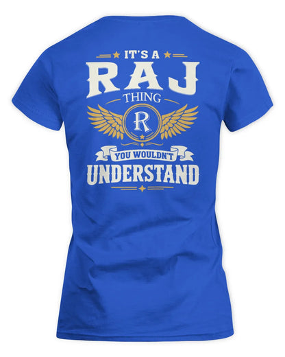 RAJ KT06-M008 It’s a [NAME] Thing – You Wouldn’t Understand | Personalized Vintage T-Shirt - Women's Standard T-Shirt - Royal