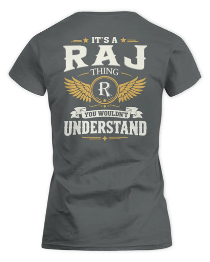 RAJ KT06-M008 It’s a [NAME] Thing – You Wouldn’t Understand | Personalized Vintage T-Shirt - Women's Standard T-Shirt - Charcoal