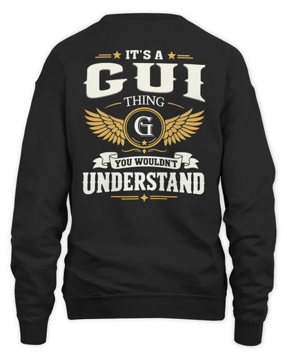 GUI KT06-M008 It’s a [NAME] Thing – You Wouldn’t Understand | Personalized Vintage T-Shirt - Unisex Sweatshirt - Black