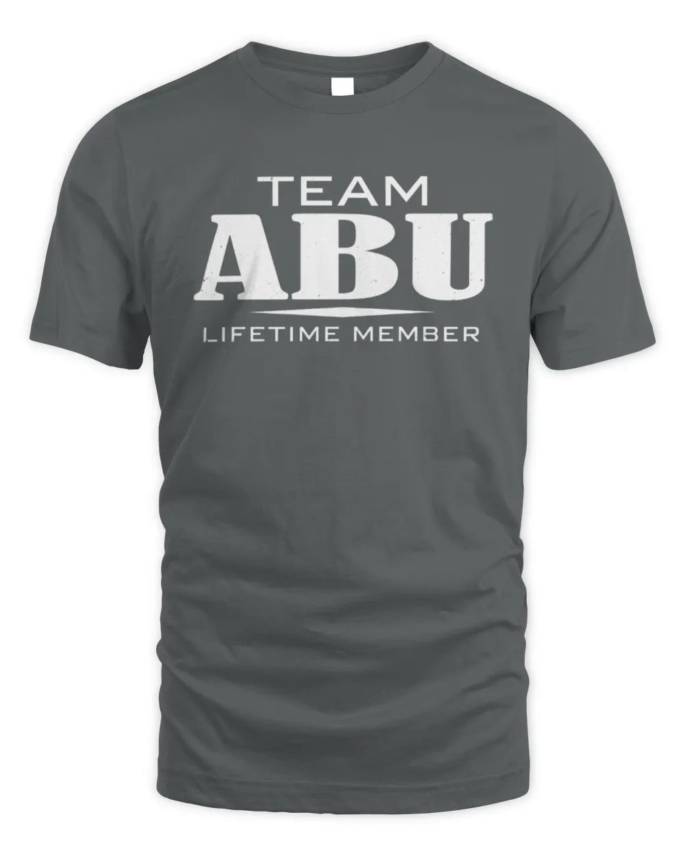 ABU BL62-K4-128 - Personalized “Team NAME Lifetime Member” - Unisex Standard T-Shirt - Charcoal