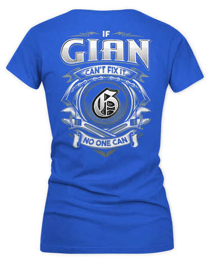 GIAN AP81-K4-626 - Personalized Ahmed Quote Apparel “If Ahmed Can't Fix It, No One Can” - Women's V-Neck T-Shirt - Royal