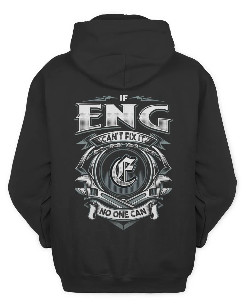 ENG AP81-K4-626 - Personalized Ahmed Quote Apparel “If Ahmed Can't Fix It, No One Can” - Unisex Hoodie - Black