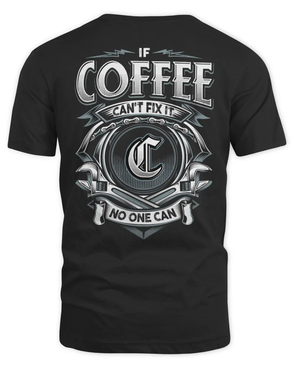 COFFEE AP81-K4-626 - Personalized Ahmed Quote Apparel “If Ahmed Can't Fix It, No One Can” - Unisex Standard T-Shirt - Black