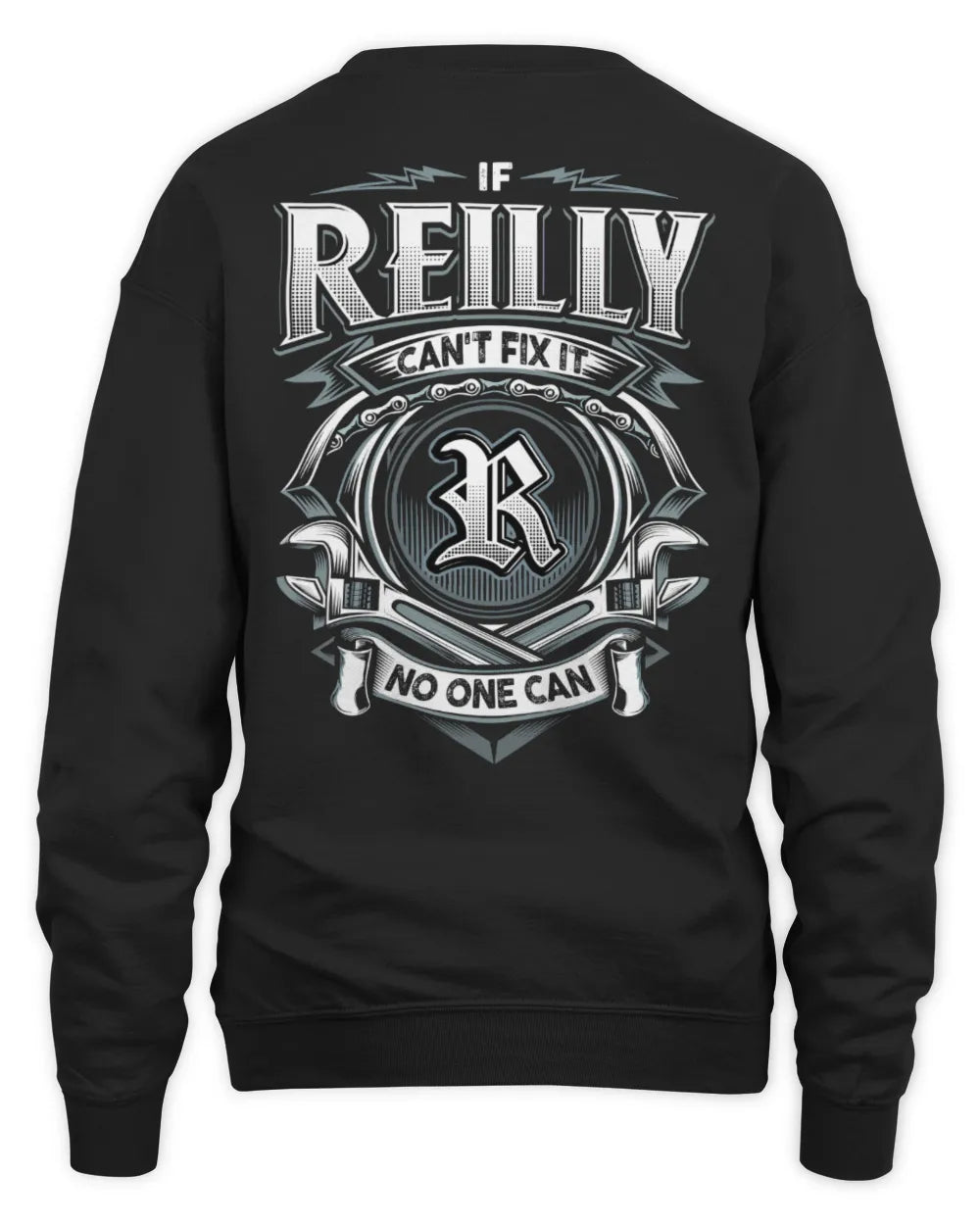 REILLY AP81-K4-626 - Personalized Ahmed Quote Apparel “If Ahmed Can't Fix It, No One Can” - Unisex Sweatshirt - Black