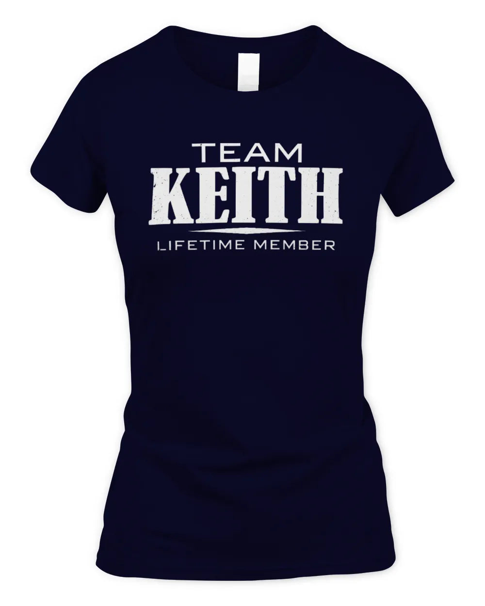 KEITH BL62-K4-128 - Personalized “Team NAME Lifetime Member” - Women's Standard T-Shirt - Navy