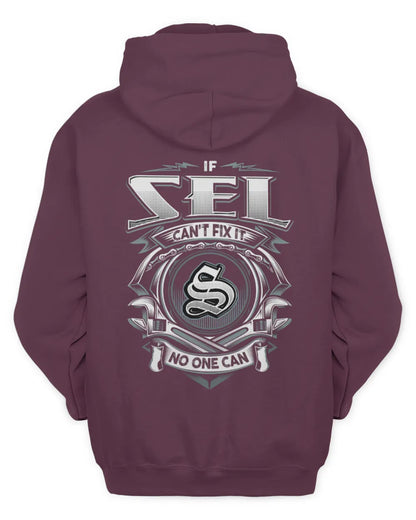 SEL AP81-K4-626 - Personalized Ahmed Quote Apparel “If Ahmed Can't Fix It, No One Can” - Unisex Hoodie - Maroon