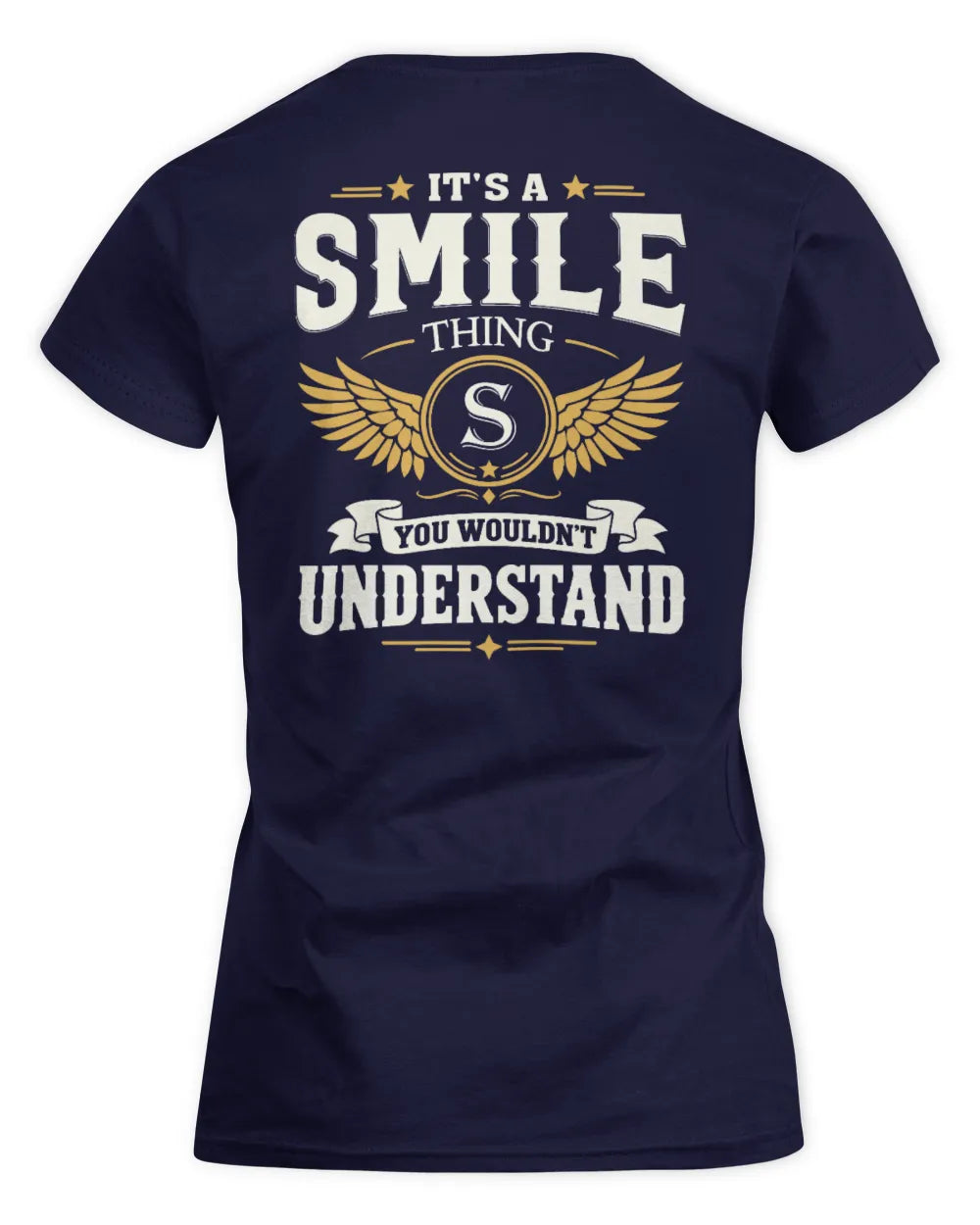 SMILE KT06-M008 It’s a [NAME] Thing – You Wouldn’t Understand | Personalized Vintage T-Shirt - Women's Standard T-Shirt - Navy