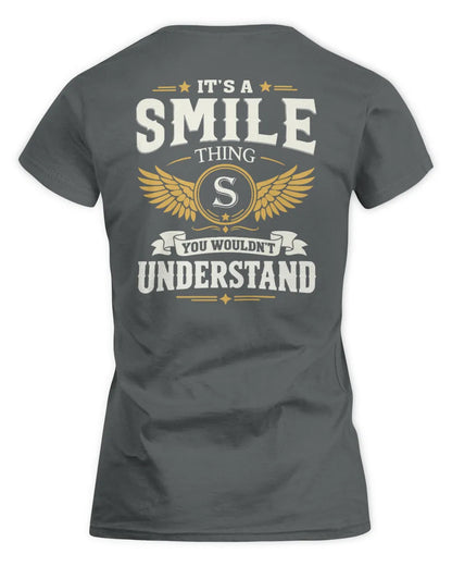 SMILE KT06-M008 It’s a [NAME] Thing – You Wouldn’t Understand | Personalized Vintage T-Shirt - Women's Standard T-Shirt - Charcoal