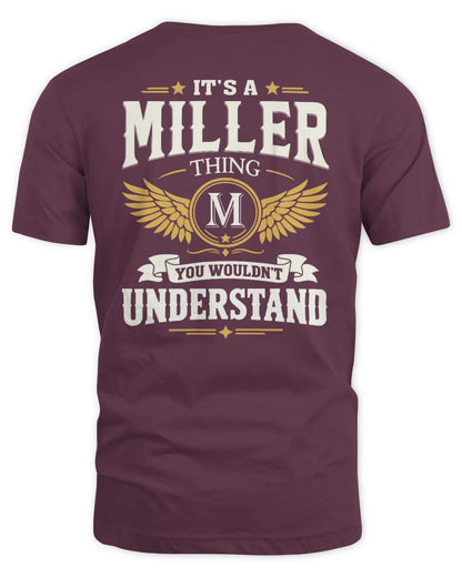 MILLER KT06-M008 It’s a [NAME] Thing – You Wouldn’t Understand | Personalized Vintage T-Shirt - Unisex Standard T-Shirt - Maroon