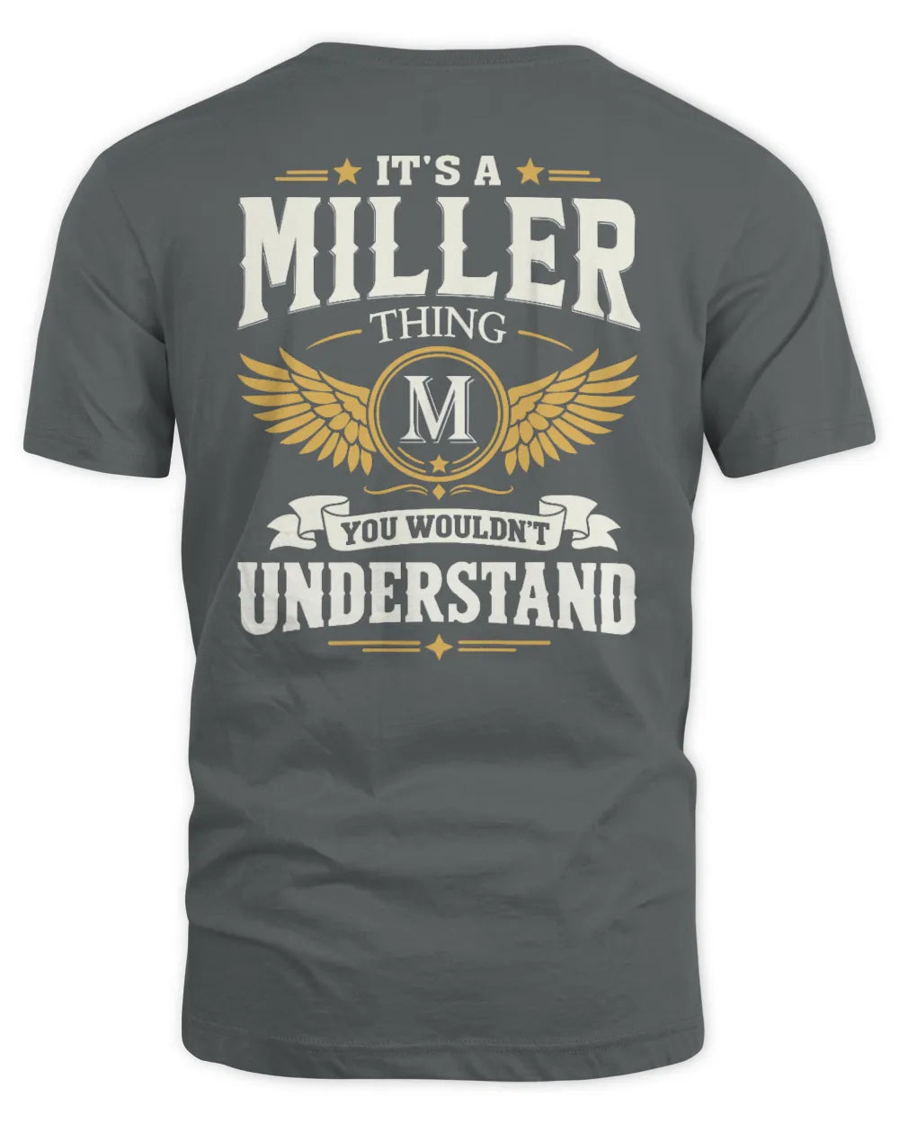 MILLER KT06-M008 It’s a [NAME] Thing – You Wouldn’t Understand | Personalized Vintage T-Shirt - Unisex Standard T-Shirt - Charcoal