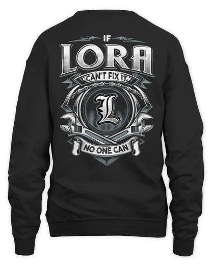 LORA AP81-K4-626 - Personalized Ahmed Quote Apparel “If Ahmed Can't Fix It, No One Can” - Unisex Sweatshirt - Black